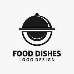 Fototapeta premium Dish food logo design