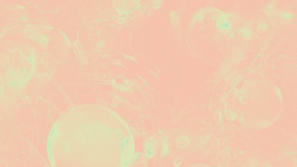 Bunte Blasen - Pastellorange