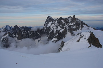 grandes jorasses et dent du géant