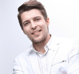 Fototapeta premium closeup.confident young businessman