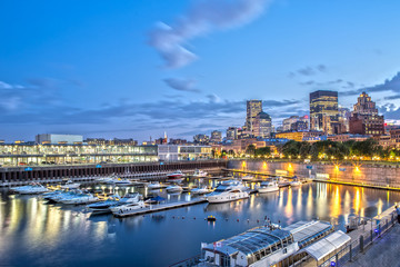 Old Port of Montreal at Night