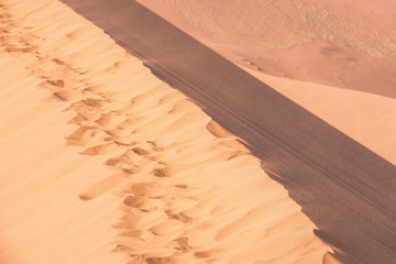 Red sand dunes in Namibia