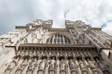 Westminster abbey in London