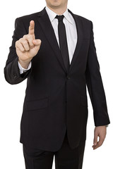  Businessman on white background. Business, people and office concept. 