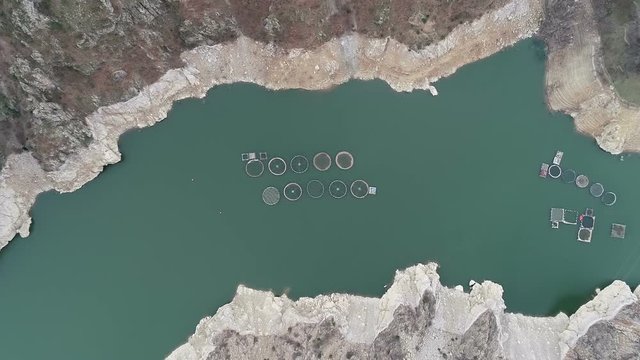 fish farms and natural habitat