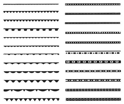 borders and divider set #vector design decoration elements