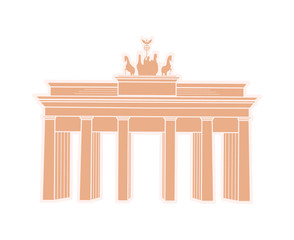 Great Triumphal Arch of Germany Travel Sticker