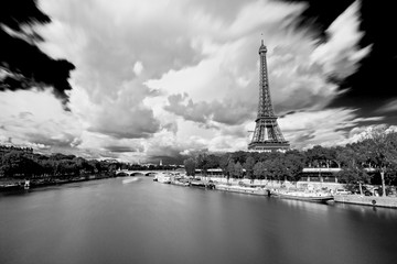 The Eiffel Tower and the Seine
