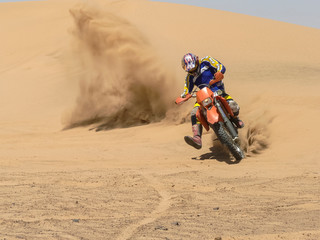 riding in the desert