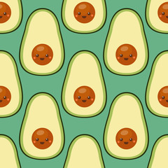 Avocado smile pattern