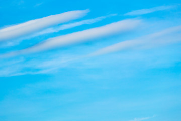  Blue backdrop in the air.