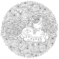 Unicorn magical animal.