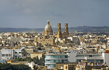 Church of St. Gaetan in Hamrun. Malta island