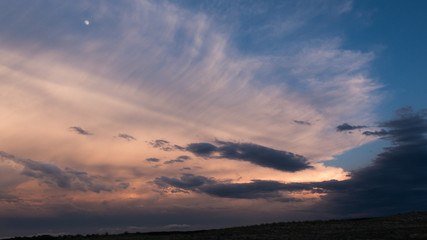 Sunset on the french coast