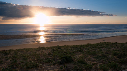 Sunset on the french coast