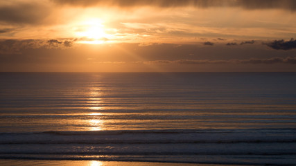 Obraz premium Sunset on the french coast