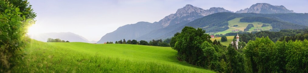 grüne alpen panorama