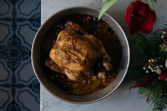 Roasted chicken