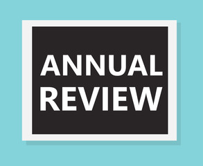 annual review concept- vector illustration