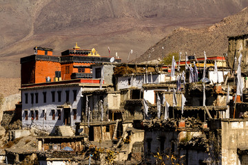 Mountain village - Jharkot in Nepal, Lower Mustang, Himalayas, Annapurna Conservation Area