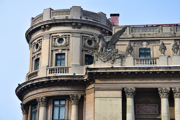 Fototapeta na wymiar Palace of the National Military Circle (Cercul Militar National) Bucharest, Romania