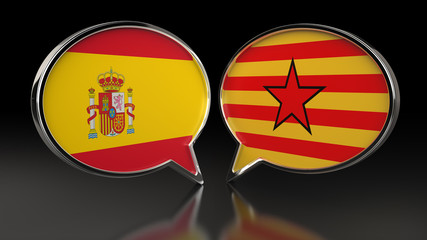 Image relative to politic situation between Spain and Catalonia