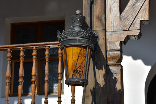 Old Lamp at Manuc's Inn (Hanul lui Manuc) Bucharest, Romania