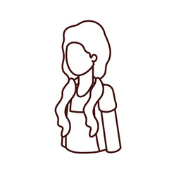 young woman avatar character