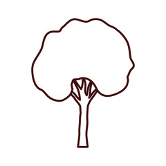 tall tree isolated icon