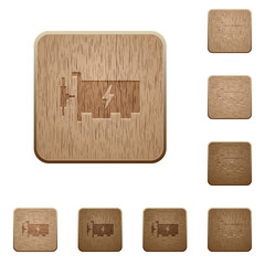 Fast ethernet network controller wooden buttons