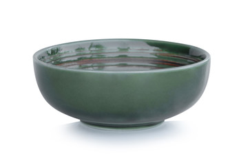 ceramic bowl on white background