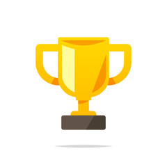 Trophy icon vector isolated illustration