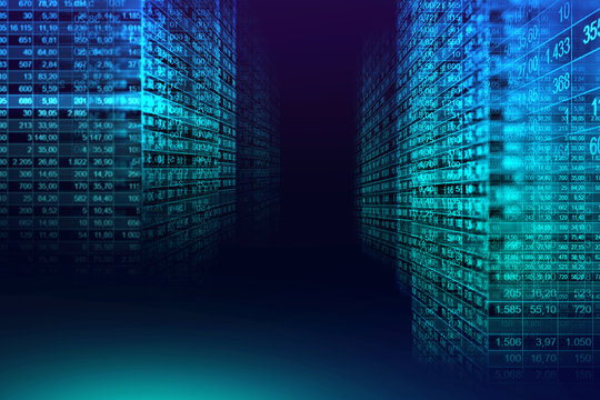 Digital binary code matrix background in graphic concept