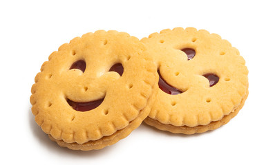 sandwich cookie isolated