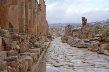 Jordan. The architecture of Jerash