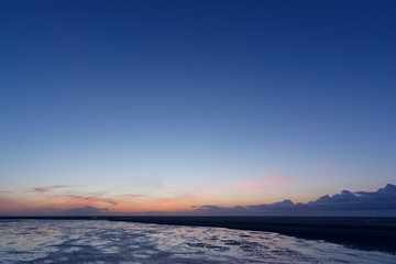 Abendstimmung am Strand von Langeoog