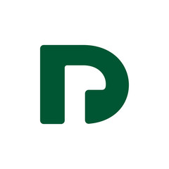 letter dr simple logo vector