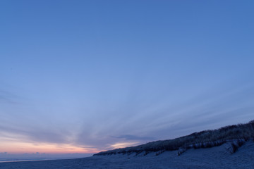 Fototapeta na wymiar Morgenstimmung am Strand von Langeoog