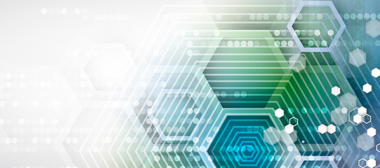 abstract structure circuit computer cube technology business background