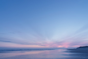 Fototapeta na wymiar Morgenstimmung am Strand von Langeoog