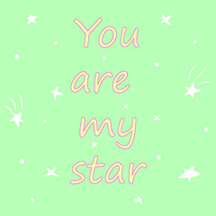 cute postcard with the inscription 