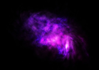 Star field in space and a nebulae. 3D rendering