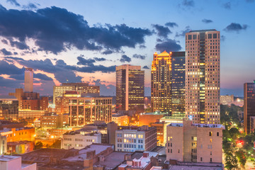 Birmingham, Alabama, USA downtown city skyline - obrazy, fototapety, plakaty