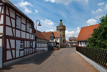 In der Altstadt von Langendiebach, Main-Kinzig-Kreis, Hessen, Deutschland 