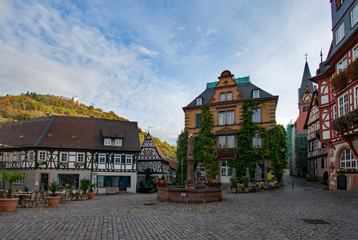 In der Altstadt von Heppenheim an der Bergstraße, Hessen, Deutschland 