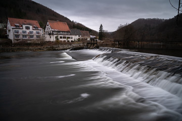 Staustufe im oberen Donautal / Beuron / Sigmaringen 