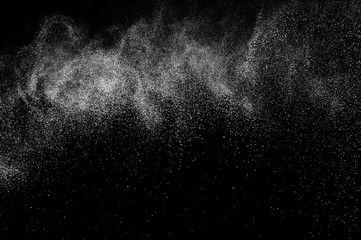 white powder splash for makeup artist or graphic design