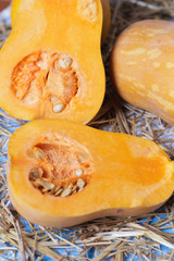 pumpkin on wooden background, halloween
