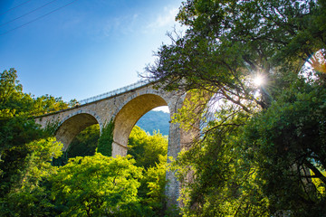 Fototapeta na wymiar Roman Viaduct Bridge