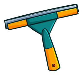 Funny and simple glass cleaner equipment - vector